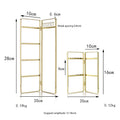 Iron Art Electroplated Earring Storage Jewelry Rack Creative Household Desktop Necklace Display Rack With Packaging