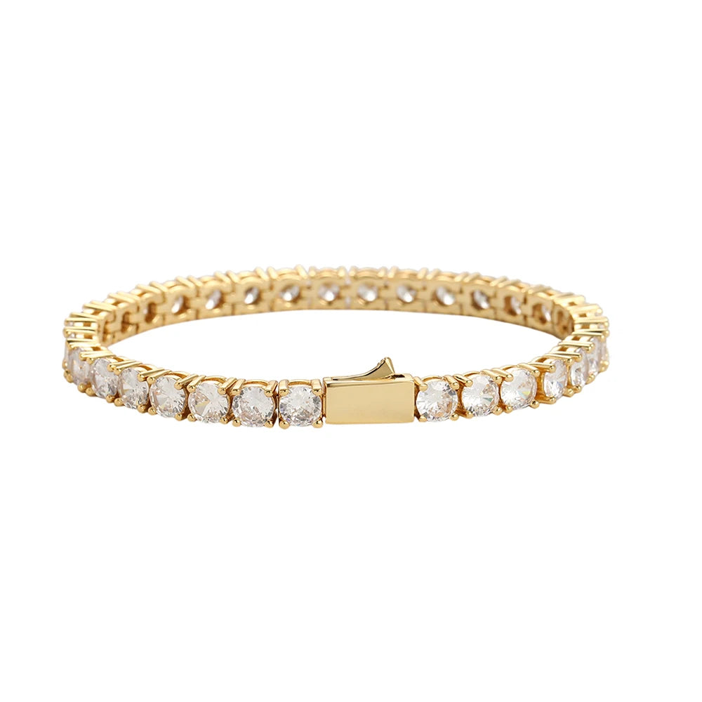 BB040  Spring Ring Clasps Tennis Chain Bracelets Men and Women Fashion Bracelet Gift