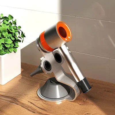 Hot Sale Modern Metal Hair Dryer Stand Holder Salon Hair Dryer Organizer Bathroom Storage Rack