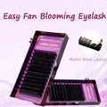 Deep Black 0.03 0.05 0.07mm Easy Fan Volume Lashes Fluffy Lash Eyelash Extensions