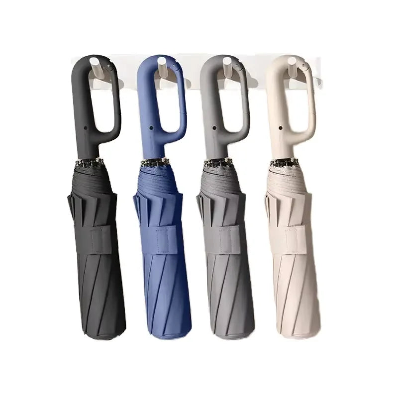 Portable Casual 10-bone Ring Buckle Fully Automatic Folding Umbrella  Large Uv Protection Sunshade Custom Gifts Umbrellas
