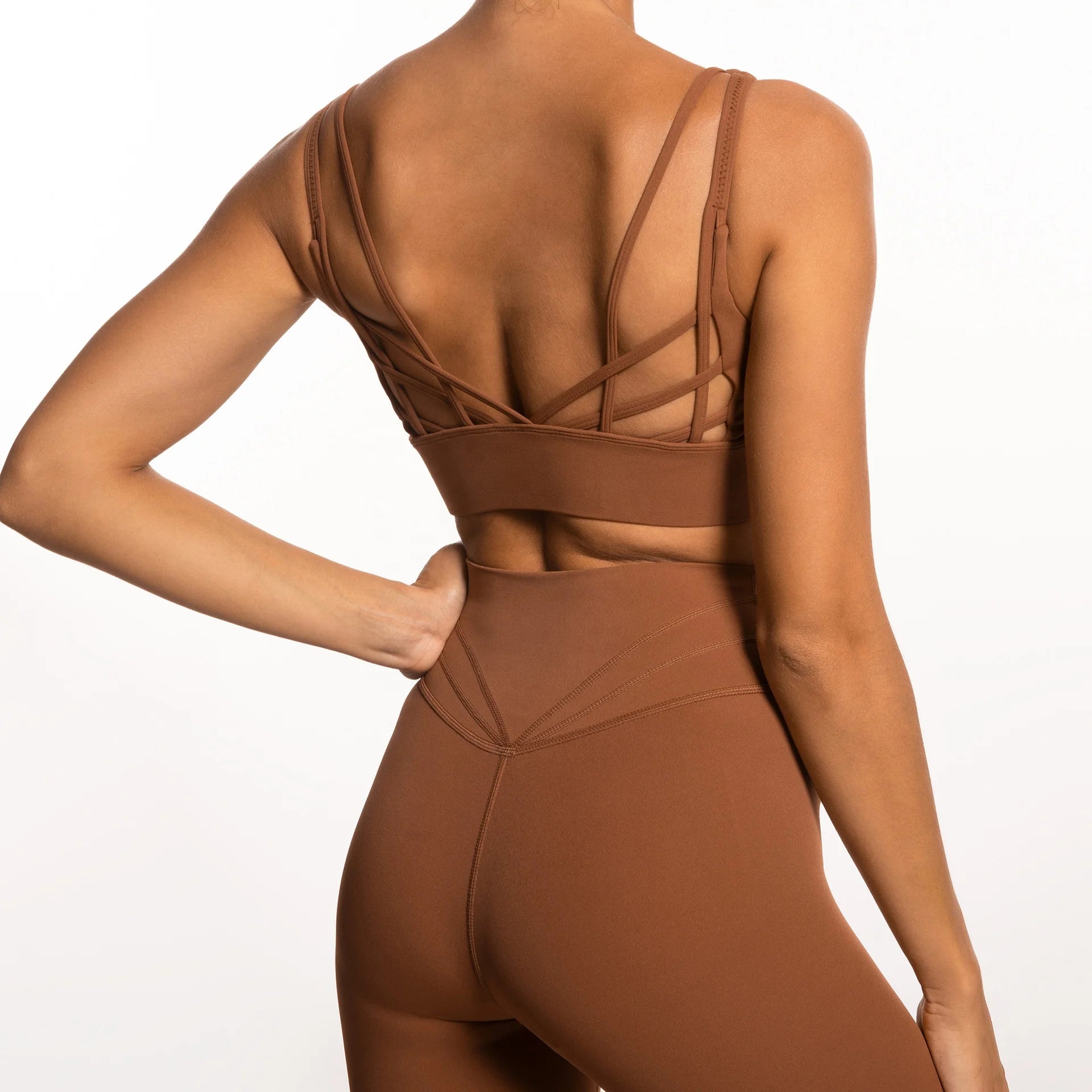 Beautyshow 2023 Women Gym Yoga Pants Sports Set Clothes Stretchy High Waist Athletic Exercise Sport Suit