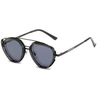 New Arrival Punk Sunglasses Retro Classic Irregular Frame Man Sun Glasses Metal Sunglasses