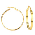 Wholesale Gold Plated Earrings Jewelry Stainless Steel Earrings Geometric Circle Hoop Earrings for Women Girls