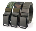 Turun Full Adjustable 35mm Men's Ratchet Nylon Web Belt Outdoor Dressy Casual Work Belt With Automatic Buckle Quick Release
