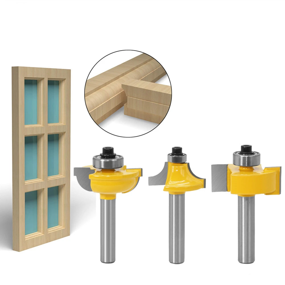 3pcs Adjustable Woodworking Milling Cutter Tenon Cutter Engraving Machine Trimming Machine Special Cutter Head