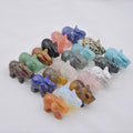 Healing Crystal Stone Rose Quartz Aventurine Jade Elephant Figurine Reiki Gemstone Craft Statue Elephant Gifts Collectible Decor