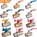 BOTE OEM 1/2 - 4 Inch Dn15 Price List Natural Color High Pressure Brass Ball Valve with Red Extension Level Handle
