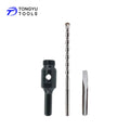 3Pcs Hex to 1/2" BSP Male Thread Adapter Set with Pilot Bit & Drift Key Heavy Duty Converter for Dry Diamond Core Drilling