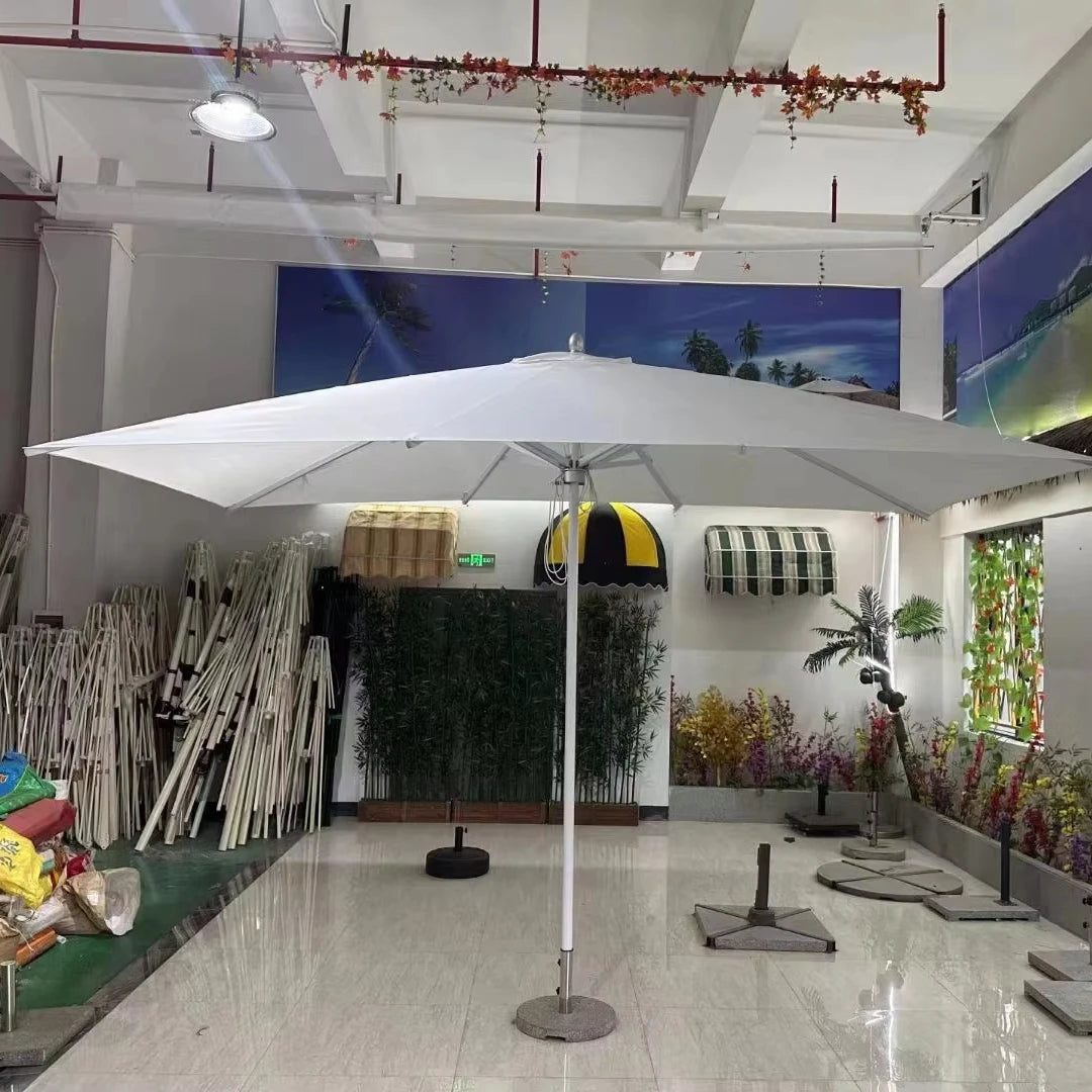 Outdoor Garden Sun Umbrella Sunshade Vintage Patio Umbrella for Restaurant Cafe