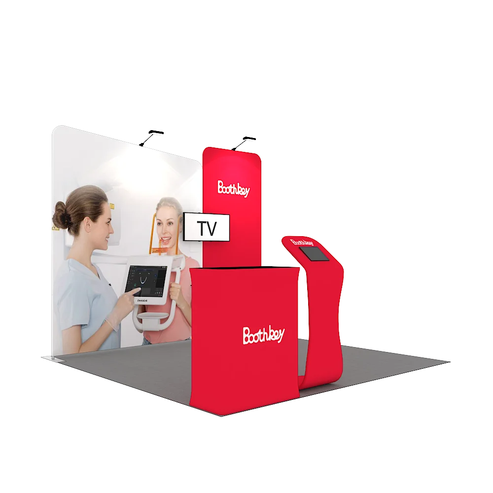 Foldable Portable Aluminum Custom Print Advertising  Modular Trade Show Display Booth Exhibition 10x10