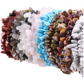 Zooying Macadam String Color DIY Woman Girl Man Multi Layerings Metal Chain Women's Bohemian Glass Resin Crystal Stone Bracelet