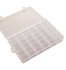 Jewelry Box Organizer Storage Container Clear Plastic 36 Grids Storage Boxes & Bins Modern Rectangle Organizador De Plastico
