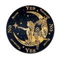 8 Inch Fairy on the Moon Black Pendulum Ouija Board for Answers Divination Tools for Occult Practices Altar Decor