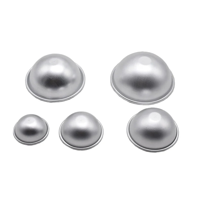 DIY Handmade Wide Application Non Stick Different Sizes Metal Ball Soap Molds Aluminum Alloy Bath Bomb Ball Shower Steamer Molds