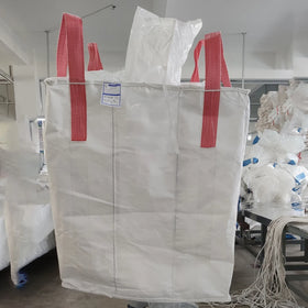 Cassava Starch FIBC Big Bag with Top Spout Safety Factor 5:1 Cross Corner Loop Customized Color 1 Ton Capacity