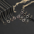 Joyeria Oro HD Jewelry 18k Gold Zircon Women Wedding 18 Carat Gold Jewelry Sets Dubai Fashion Jewelry Set for Women
