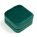 Travel Velvet High Grade Jewelry Box Mirror Customized Color Mini Gifts Case for Women Girls Small Portable Organizer Rings