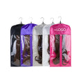Satin Wig Dust Bag for Storing Wig Hair Pieces Has a Zipper and a See-through Window and Is Equipped With a Hanger for Hanging