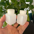 Hot Sale 30ml HDPE Plastic Semi-transparent square Bottle for Packing Chemicals Liquids 1 OZ Container Corrosion Preventive