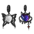The Heart of the Demon Butterfly Pendant Authentic 925 Sterling Silver Beads for Women Charm Bracelet DIY Jewelry Wholesale