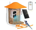 New Outdoor Solar Powered Smart Bird Feeder APP Control Night Vision AI Identifying Bird Species Wireless Automatic  Bird Feeder