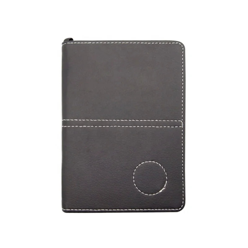 Custom Golf Litchi Grain Score Book Golf Leather Score Book Portable Ball Game Score Book Golf Accessaries