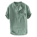 Men's Summer New Button Short Sleeves Fashion Large Blouse Top New Fashion Shirts for Men Plus Size