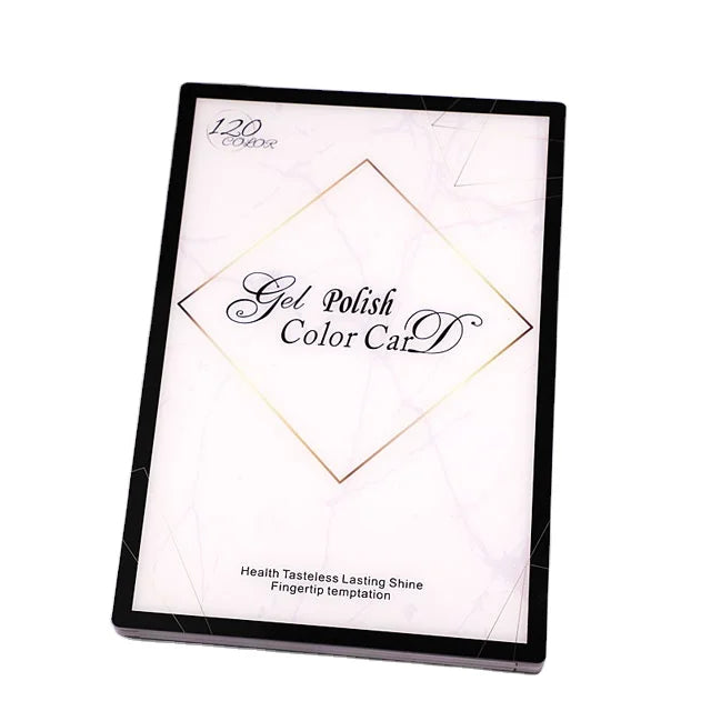 Nail Paint Card Display Panel Acrylic Removable 120 Color Nail Enhancement Display Album