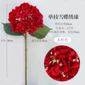 D-H001 Hydrangea Decorative Artificial Flower Wedding Decoration Home Decor Real Touch Latex Hydrangeas