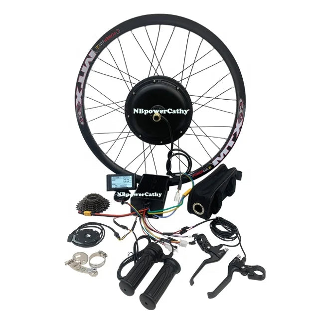Cheap Ebike Conversion Kit 65-75KM/H 60v 72v 2kw 2000w Ebike Conversion Kit 45A Controller and SW900 Display 7S Freewheel