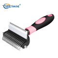 2 in 1 Cat Deshedding Grooming Brush Pet Dematting Comb