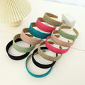 Wholesales Fashion Women Cheap Handmade Solid Color Plain Headband