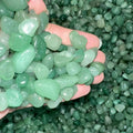 Wholesale Premium Quality Green Aventurine Chips Carved Crystal Gemstone Tumbles for Angel-Themed Home Decoration