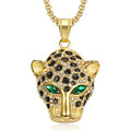 Wholesale Fashion Hip Hop Jewelry Stainless Steel Casting Jewelry Leopard Necklace