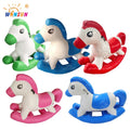 Winsun Toys Children Inflatable PVC Animal Ride Space Rock Horse Toys Bouncing Horse for Kids Jumping Indoor Outdoor