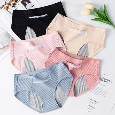 Wholesale Leak Proof Menstrual Panties Physiological Pants Period Cotton Waterproof Briefs Women Underwear Digital Printing