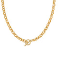 Nagosa Atmospheric 18k Gold Vermeil 925 Sterling Silver Toggle t bar Link Chain Necklace