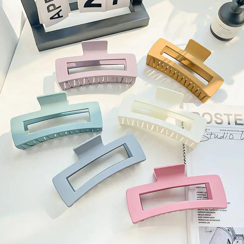 13cm Rectangular Large Claw Clip extra Large Hair Claws Matte Claw Clips for Women Thick Hair