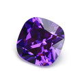 Ready to Ship 200 Pcs Hot Sale Violet Synthetic Stones Square Cushion Cut Cubic Zirconia for Fashion Jewelry