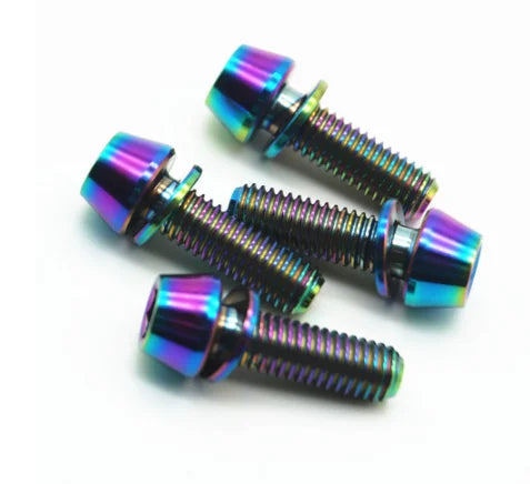 Titanium Metric Nickel Cone Hexagonal Socket Screws M2-M30 Bicycle Bolts