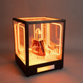 Custom logo Nightclub Led Glow Cage Metal Rotated Bottle Presenter Tray Vodka Glorifiers Display Stand