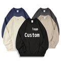 ODM OEM Custom Print Crewneck Light Weight Cotton Polyester Oversized Pullover Cheap Men's Sweatshirts