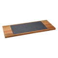 Acacia Wood and Slate Serving Board Charcuterie Board Cheese Steak Charcuterie Cutting Board