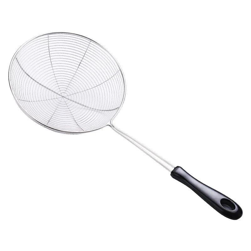 Jieyang Factory's Thickened Stainless Steel Multi-Function Line Colander Leak-Proof Spider Strainer for Fried Food & Dumplings