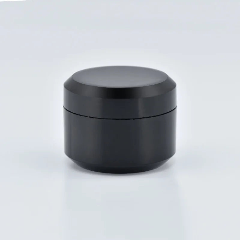 Custom logo Empty Eco Friendly PP Double Wall Black Matte Plastic Cream Jar for Cosmetic Packaging Container 5g 10g 15g 30g 50g