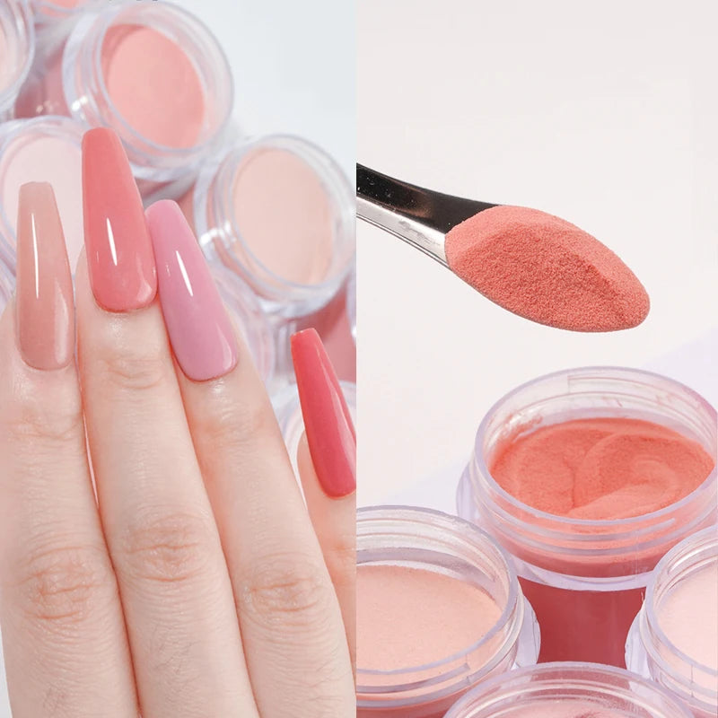 Factory 3-in-1 Pink Nude Cover Acrylic Powder Soft White Pink Color for Nail Decoration Wholesale Supply Clear Acrylic Powder