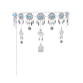 Bohemian Gypsy Body Chain for Women Silver Gold Plated Belt with Leaves Tassel Resin Beads Alloy Belly Waist Jewelry for Parties
