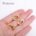 18K Gold Plated Earwires Fastener Earring Hooks Clasps Women Tassel / Pearl Drop Earrings Findings DIY Earring Accessories