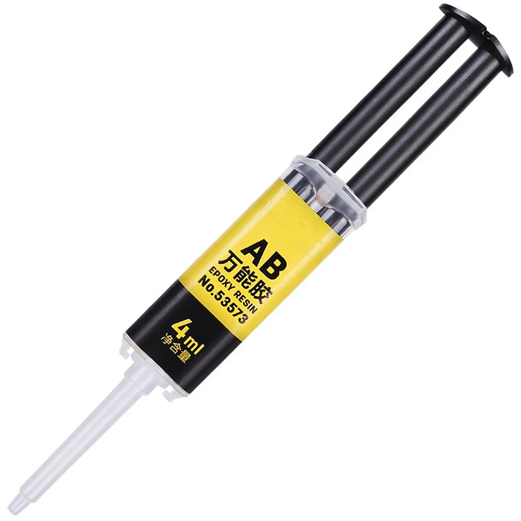 4ml Two-Part Mixing Nozzles for Wood Plastic Bonding Transparent Epoxy Adhesive AB Glue for School & Craft Projects